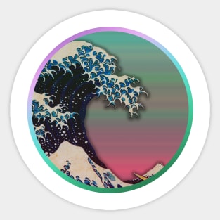 The Great Vapor Wave Sticker